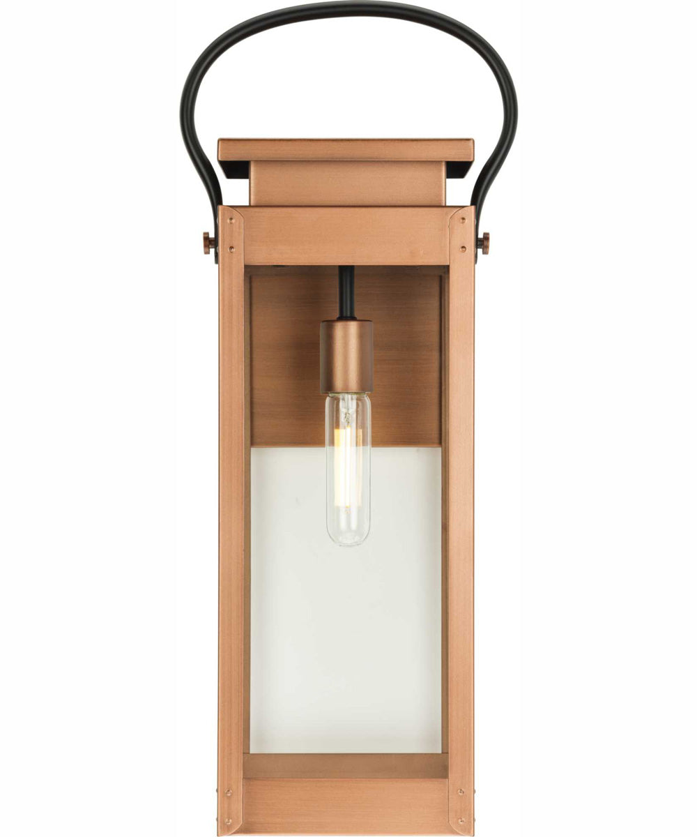 Union Square 1-Light Large Urban Industrial Outdoor Wall Lantern Antique Copper