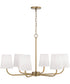 Brody 6-Light Chandelier Aged Brass