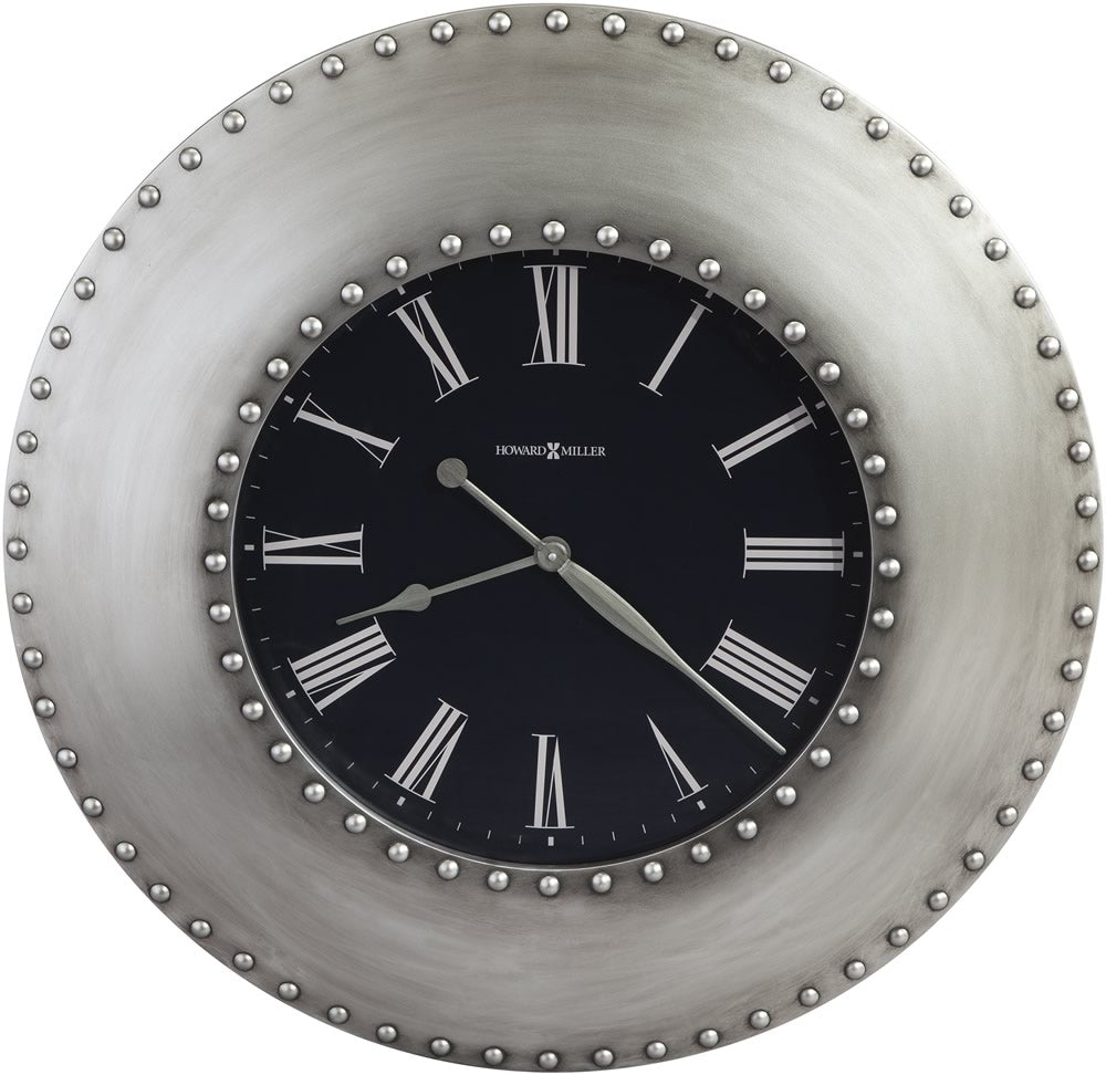 33"H Bokaro Wall Clock Nickel
