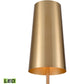 Matthias 65'' High 1-Light Floor Lamp - Aged Brass - Includes LED Bulb