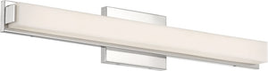 25"W Slick 1-Light LED Vanity & Wall Polished Nickel