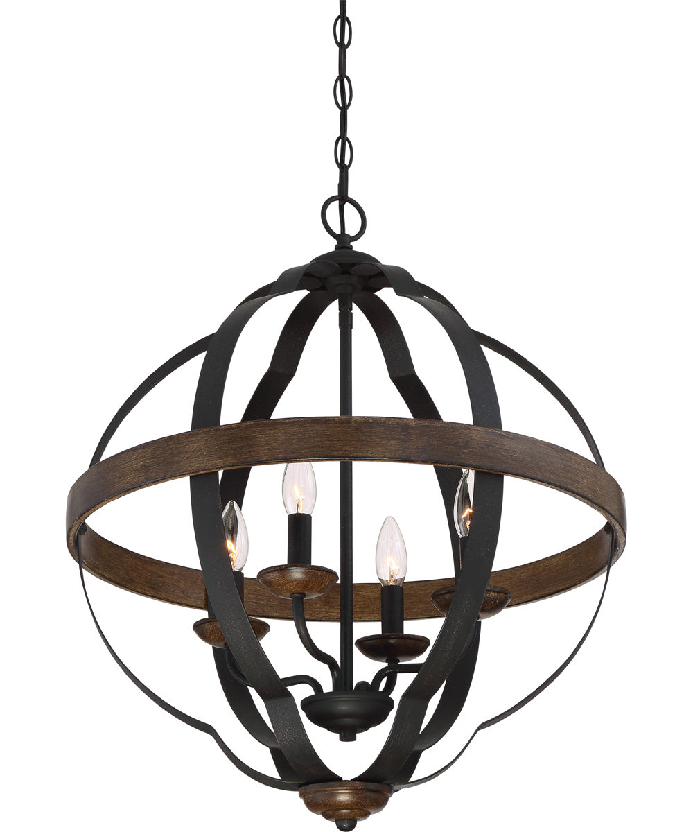 Siren 4-light Pendant Marcado Black