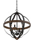 Siren 4-light Pendant Marcado Black