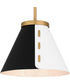 Quoizel Pendant 1-light Pendant Brushed Weathered Brass