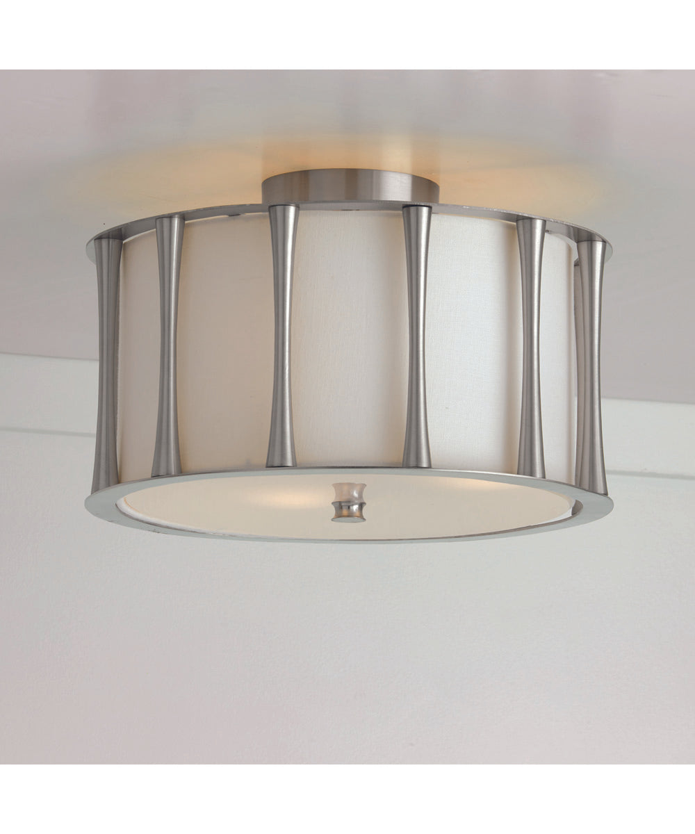 Bodie 3-Light Semi-Flush Brushed Nickel