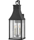 Beacon Hill 3-Light Large Wall Mount Lantern in Museum Black