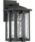 Everglade Small 1-light Outdoor Wall Light Earth Black
