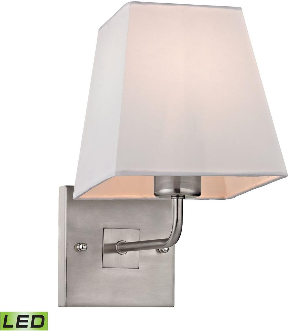 6"W Beverly 1-Light LED Wall Sconce Brushed Nickel