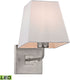 6"W Beverly 1-Light LED Wall Sconce Brushed Nickel