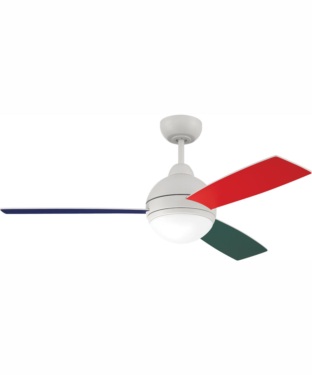 48" Keen 1-Light Ceiling Fan White