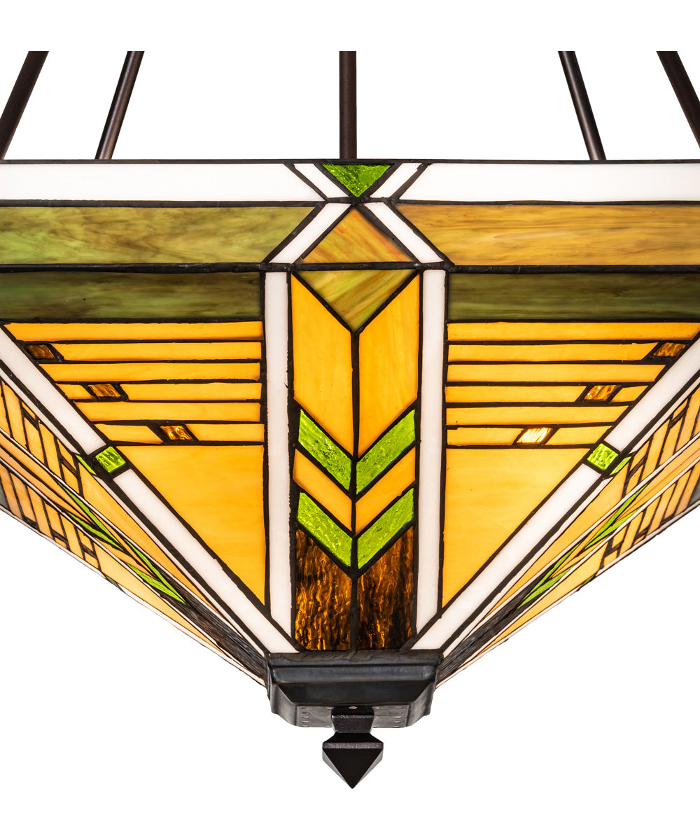 17" Square Abilene Semi-Flushmount