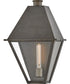 Endsley 1-Light Medium Wall Mount Lantern in Blackened Brass
