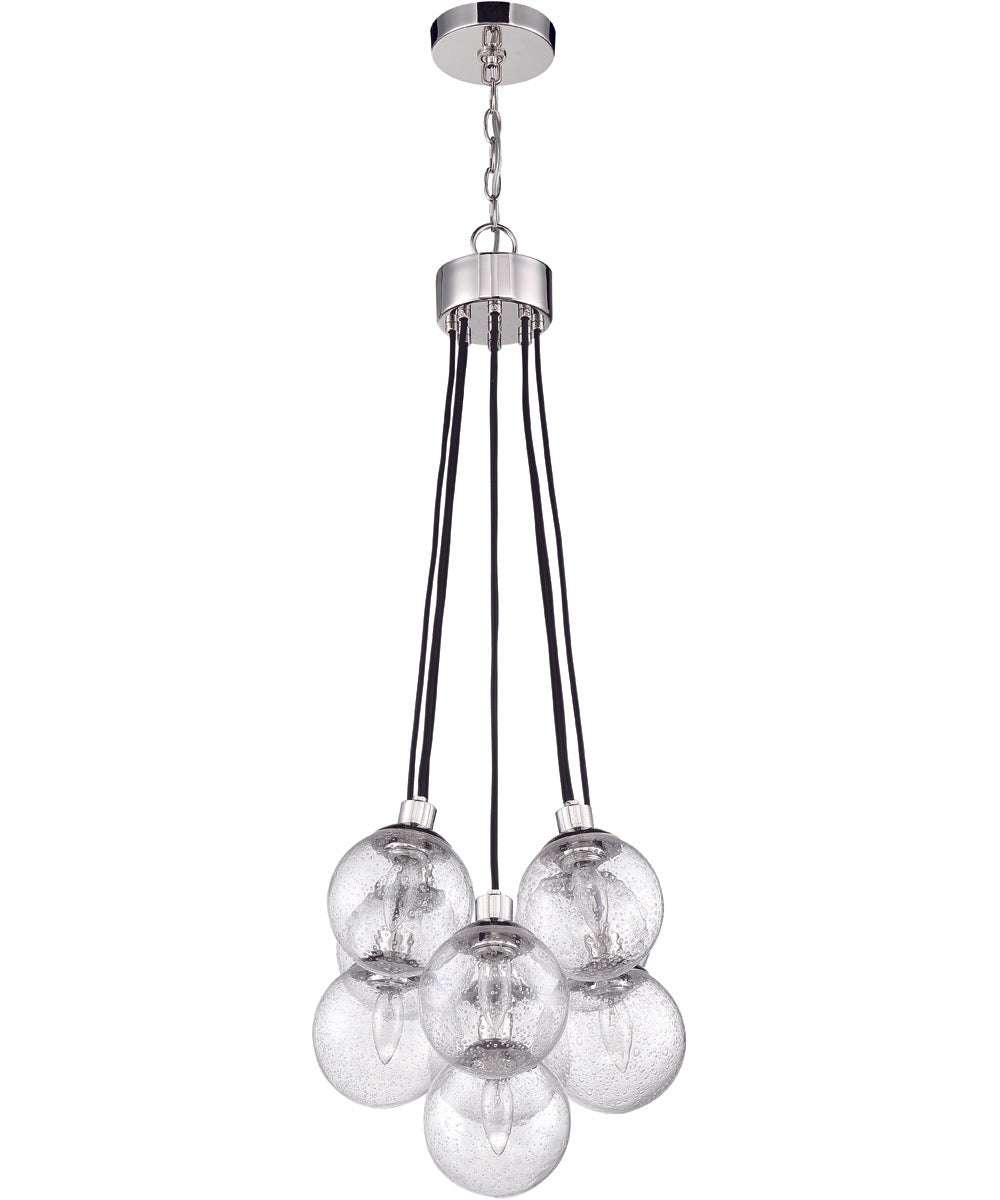 Que 9-Light Pendant Chrome