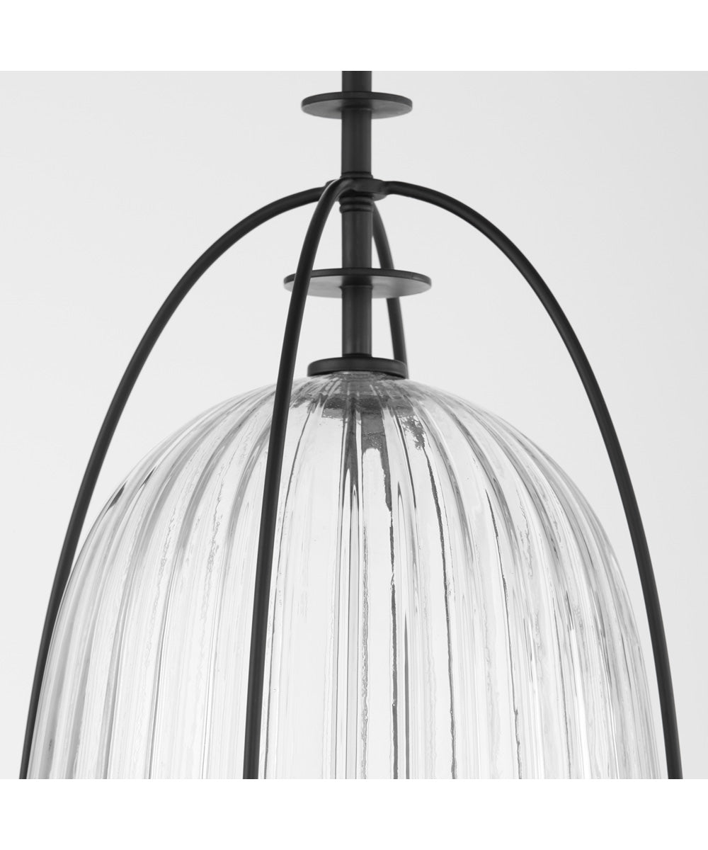 3-light Pendant Matte Black