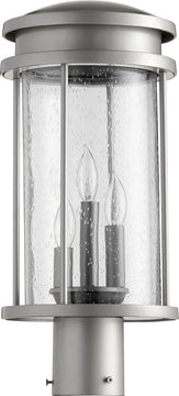 18"H Hadley 3-light Outdoor Post Lantern Graphite