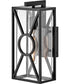 Brixton Coastal Elements  1-Light Small Outdoor Wall Mount Lantern in Black
