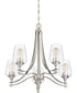 Towne 5-light Chandelier Brushed Nickel