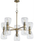 Relo 10-light Chandelier Dark Brass