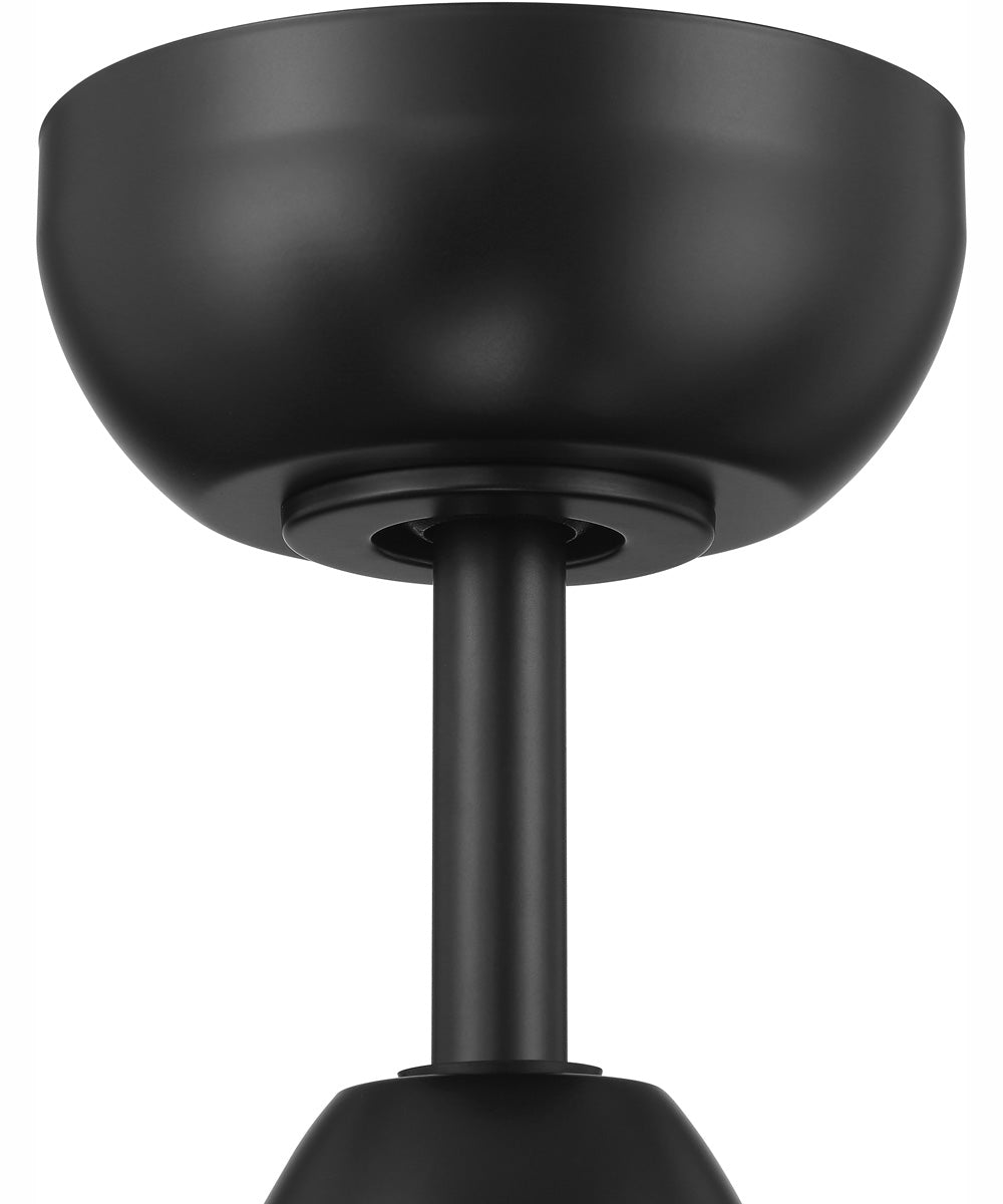 52" Woven 3-Light Indoor/Outdoor Ceiling Fan Flat Black