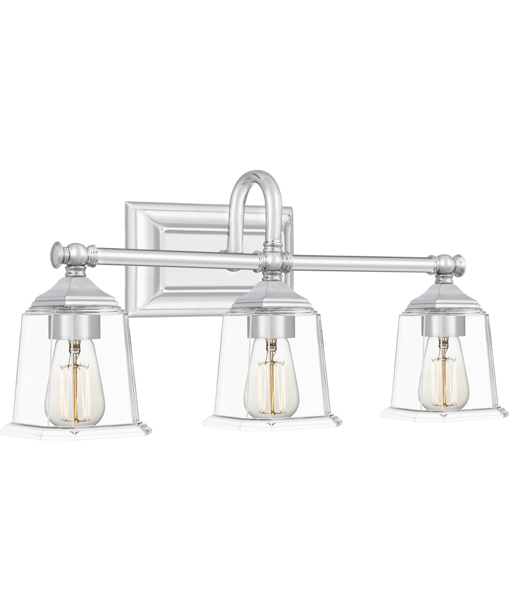 Nicholas Large 3-light Bath Light Polished Chrome