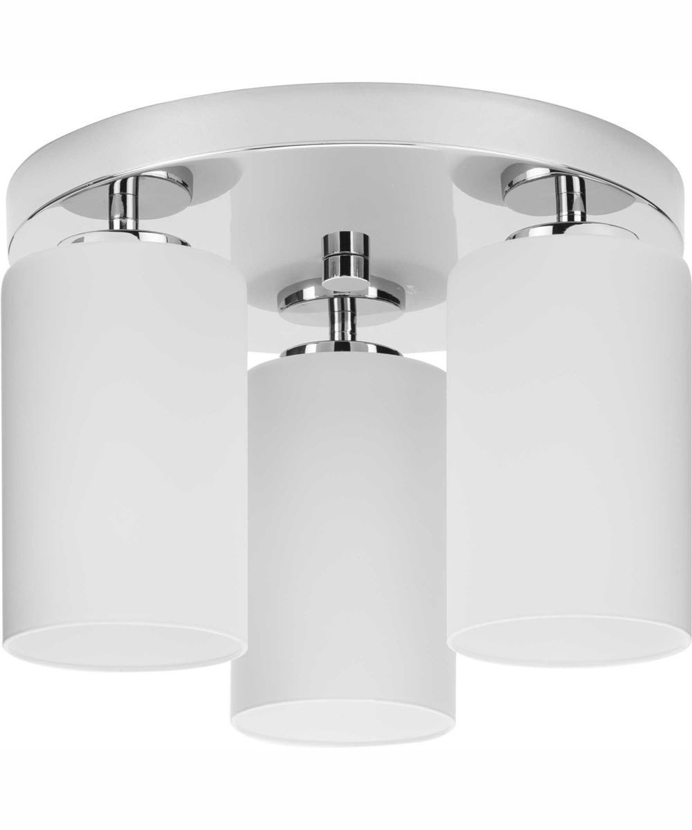 Cofield 12 in. 3-Light Transitional Flush Mount Polished Chrome