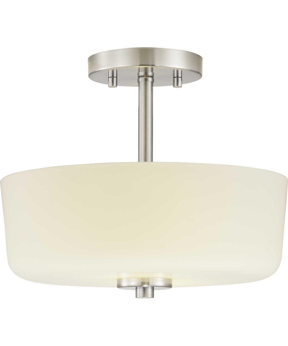 Tobin 2-Light 12-1/4" Semi-Flush Convertible Brushed Nickel
