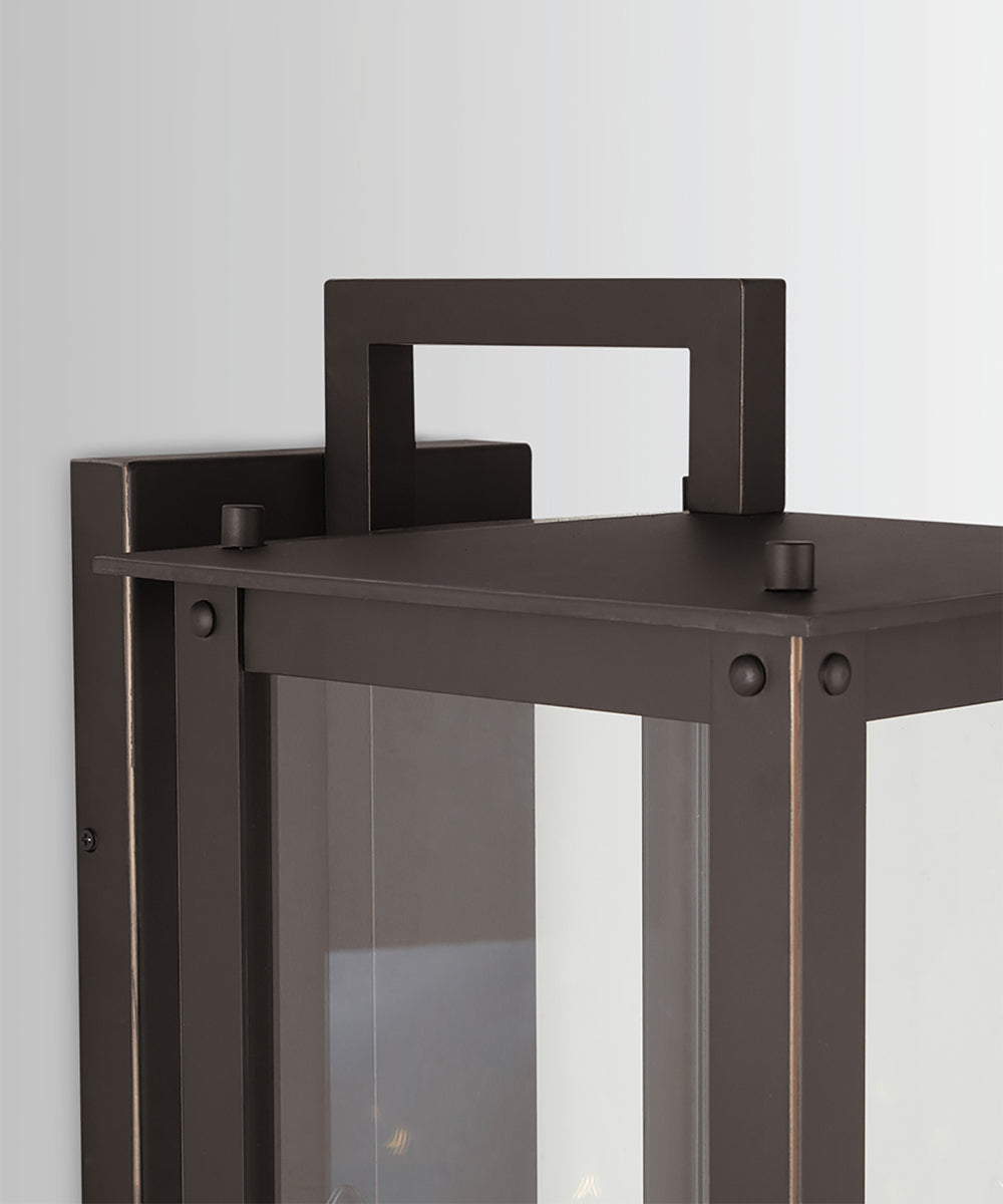 Hunt 4-Light Outdoor Wall Mount Rain or Shine - Oiled Bronze with Clear Glass