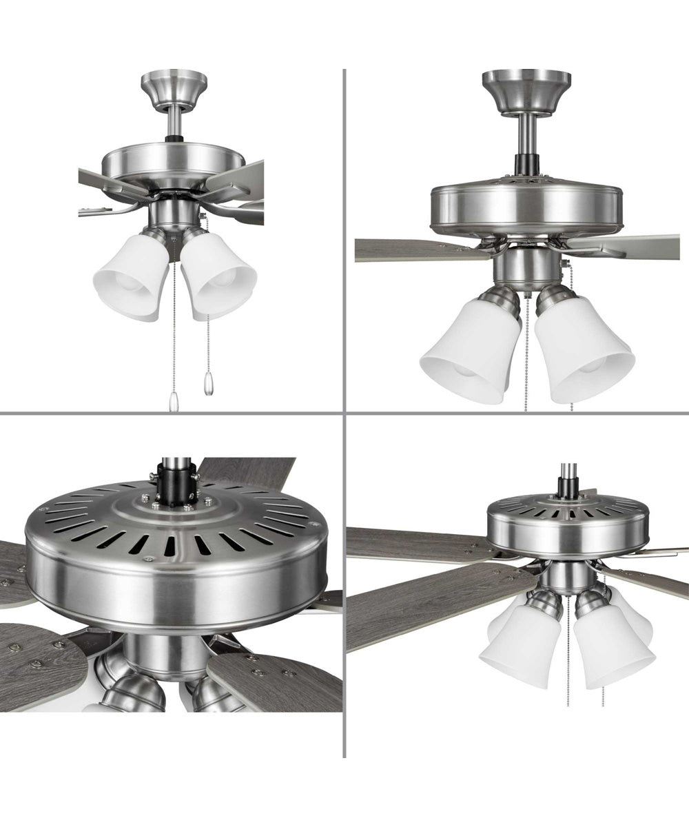 AirPro 52 in. 5-Blade Transitional Ceiling Fan with Light Brushed Nickel