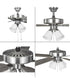 AirPro 52 in. 5-Blade Transitional Ceiling Fan with Light Brushed Nickel