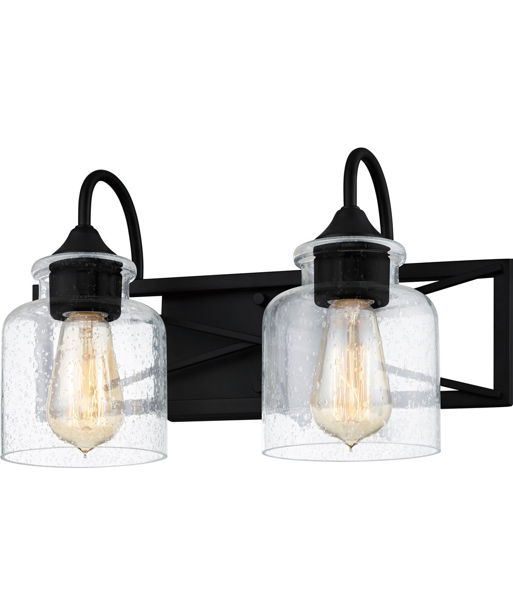 Bartley Medium 2-light Bath Light Matte Black