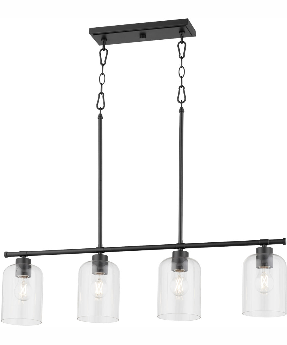 Tribute 4-light Chandelier Matte Black