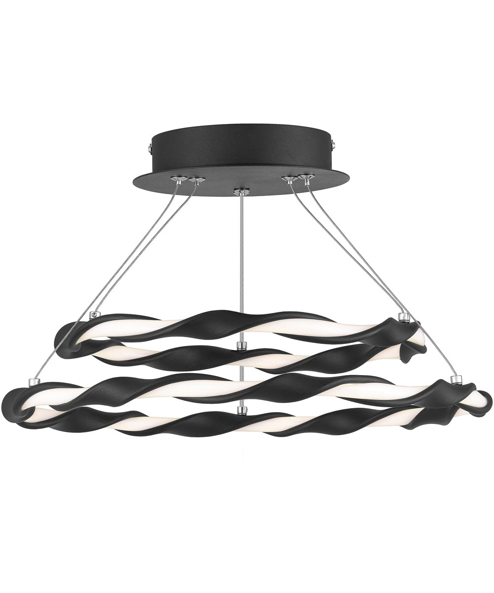 Finale  Semi Flush Mount Earth Black