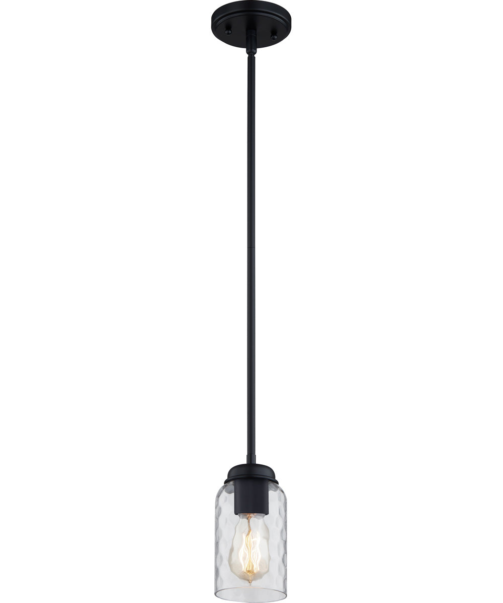 Blanche Small 1-light Mini Pendant Matte Black