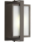 Diverge 1-Light Small Wall Lantern Architectural Bronze