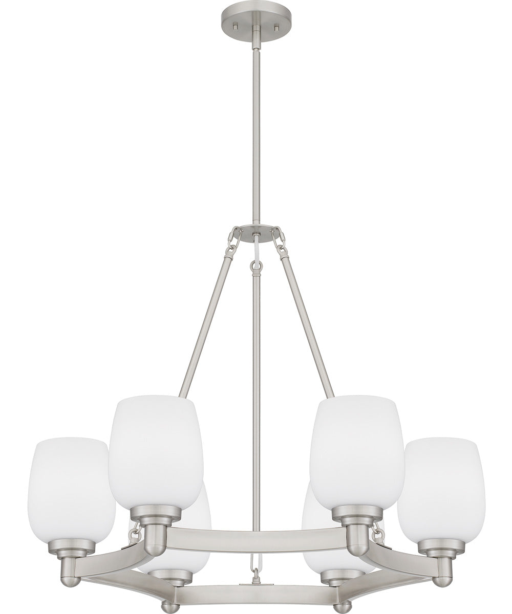Penning 6-light Chandelier Brushed Nickel