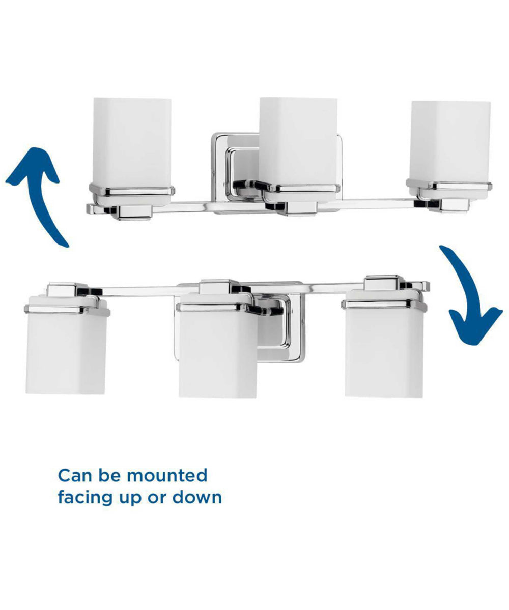 Metric 3-Light Bath & Vanity Polished Chrome