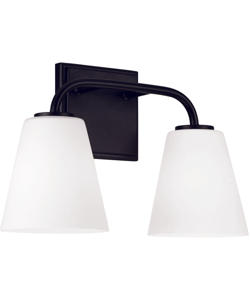Brody 2-Light Vanity Matte Black