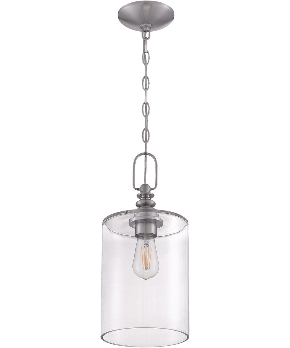 Dardyn 1-Light Mini Pendant Brushed Polished Nickel