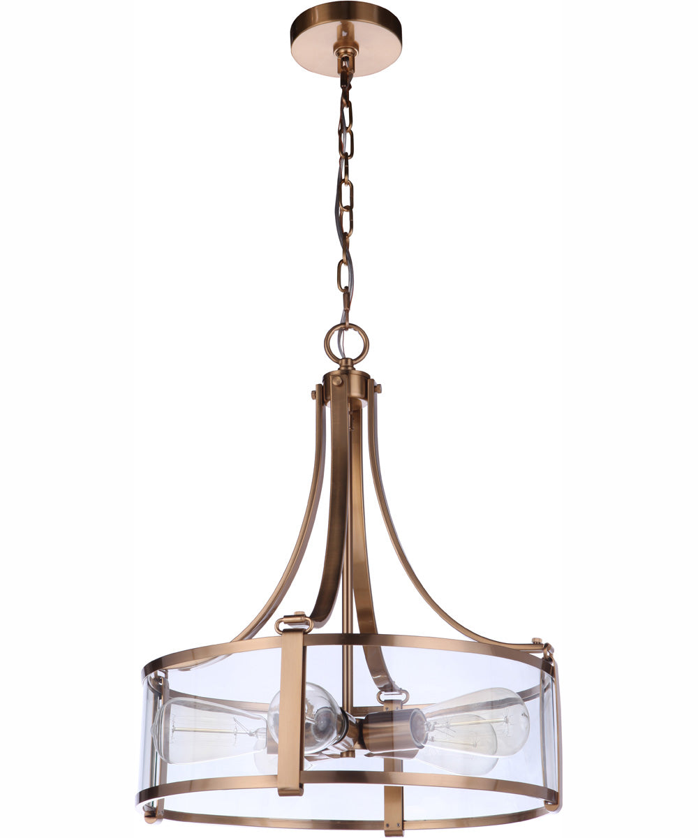 Elliot 5-Light Pendant Satin Brass