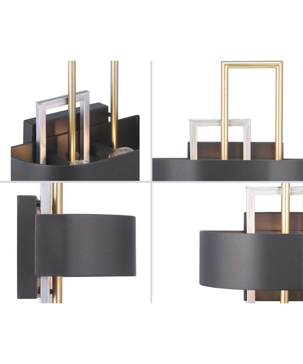 Adagio 2-Light Wall Sconce Matte Black
