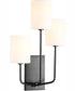 Harmony 3-light Wall Mount Light Fixture Matte Black