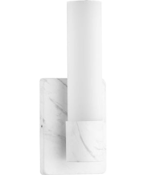 Blanco LED 1-Light LED Wall Bracket Faux White Marble