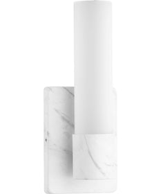 Blanco LED 1-Light LED Wall Bracket Faux White Marble