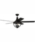 56" Nash 4-Light Indoor/Outdoor Ceiling Fan Flat Black