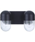 Pill 2-Light Bath Vanity Light Flat Black