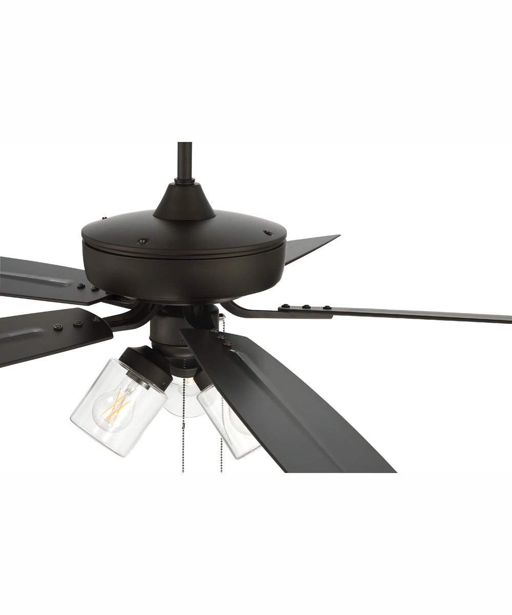 52" Outdoor Pro Plus 104 Clear 3-Light Indoor/Outdoor Ceiling Fan Espresso