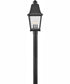 Kingston 3-Light Medium Post Top or Pier Mount Lantern in Black