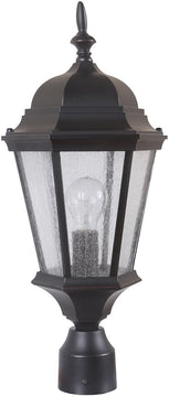 22"H Chadwick 1-Light Outdoor Post Light Oiled Bronze Gilded