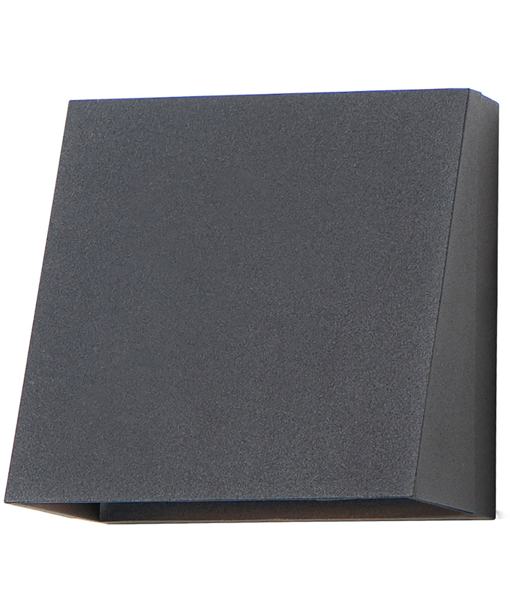 6"H Pathfinder LED 1-Light Outdoor Wall Sconce Black