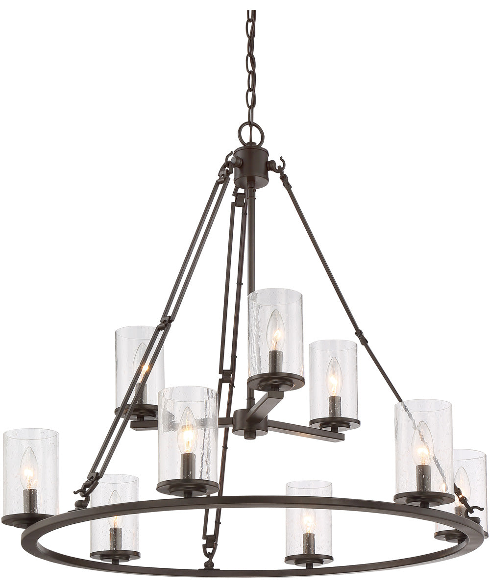 Buchanan 9-light Chandelier Western Bronze